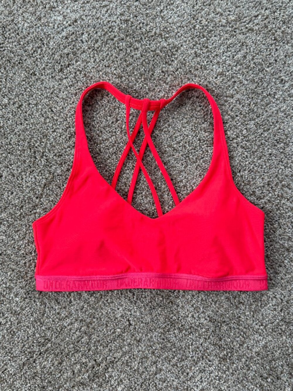 Under Armour Hot Pink Sports Bra, Size M